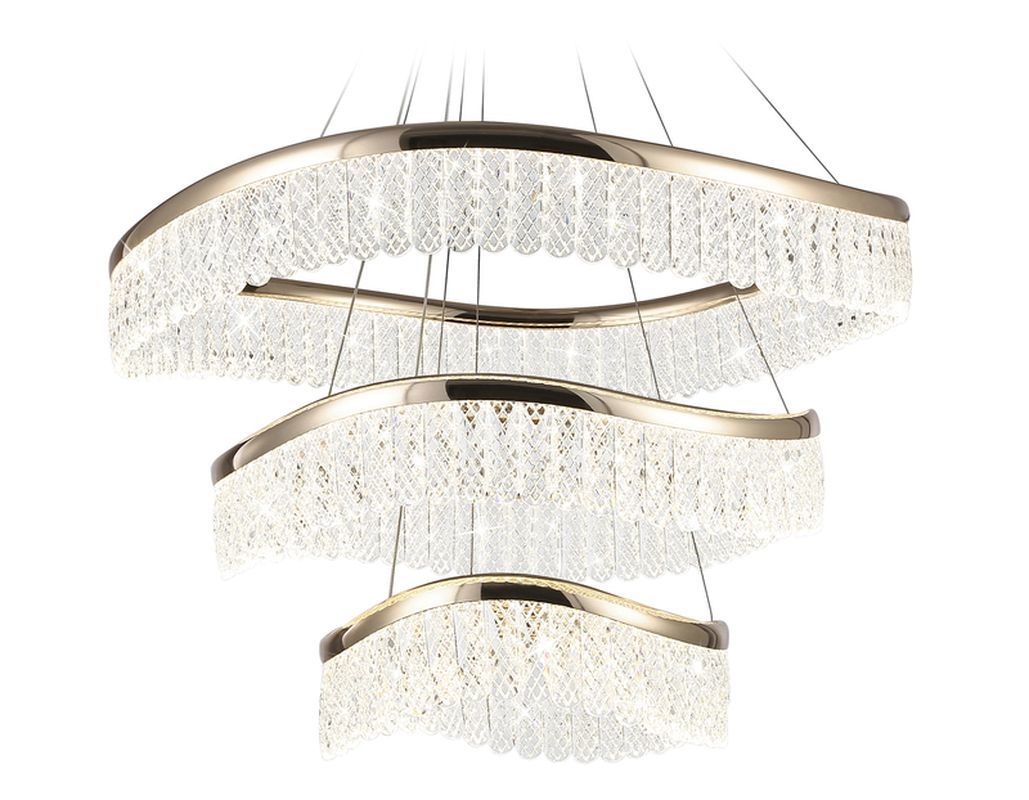 Изображение товара Подвесная светодиодная люстра AMBRELLA LIGHT TR49731 с хрусталем для гостиной и спальни