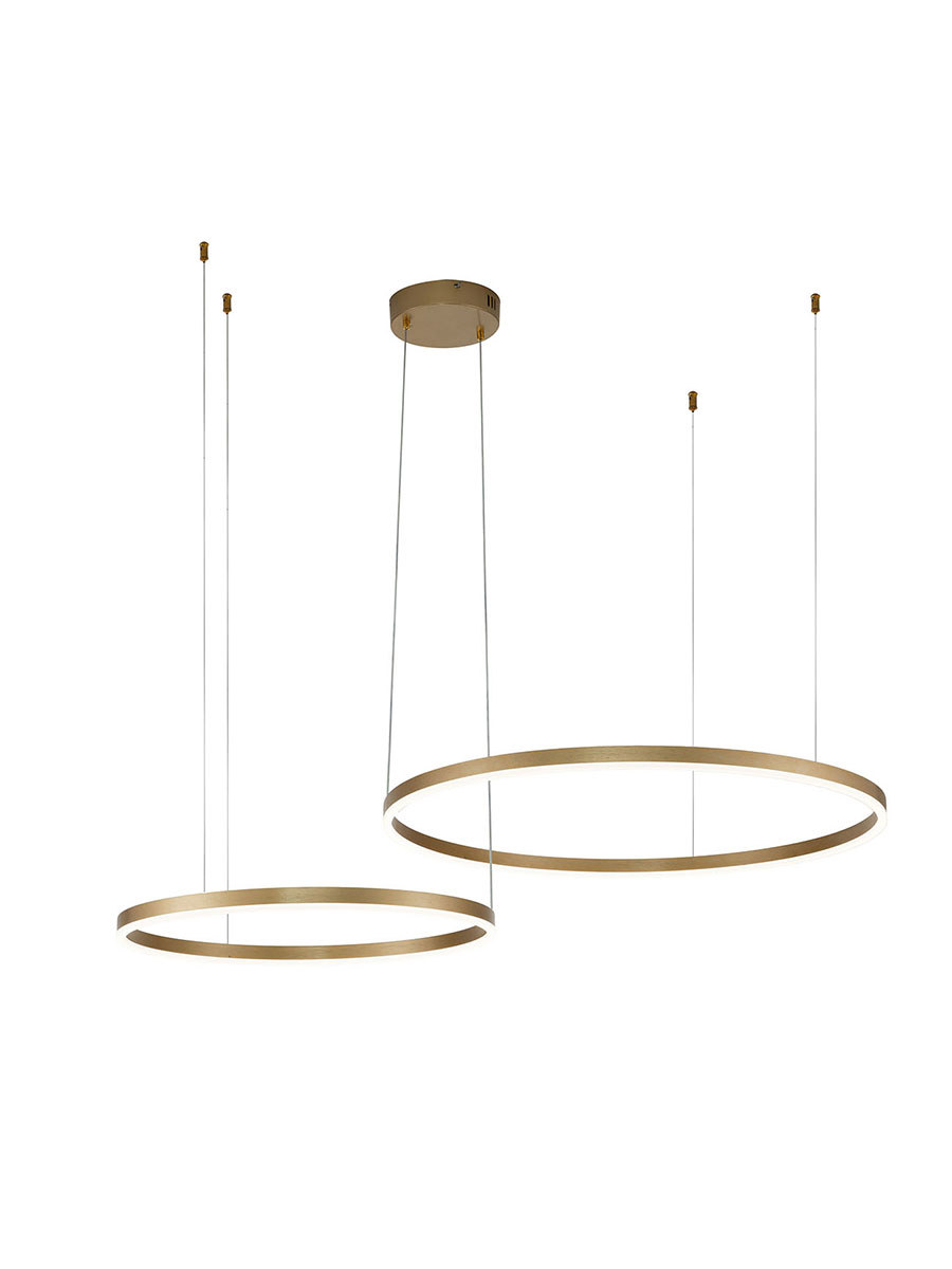 Изображение товара Светильник подвесной светодиодный INDIGO V000011L 32 м² нейтральный белый свет цвет золото