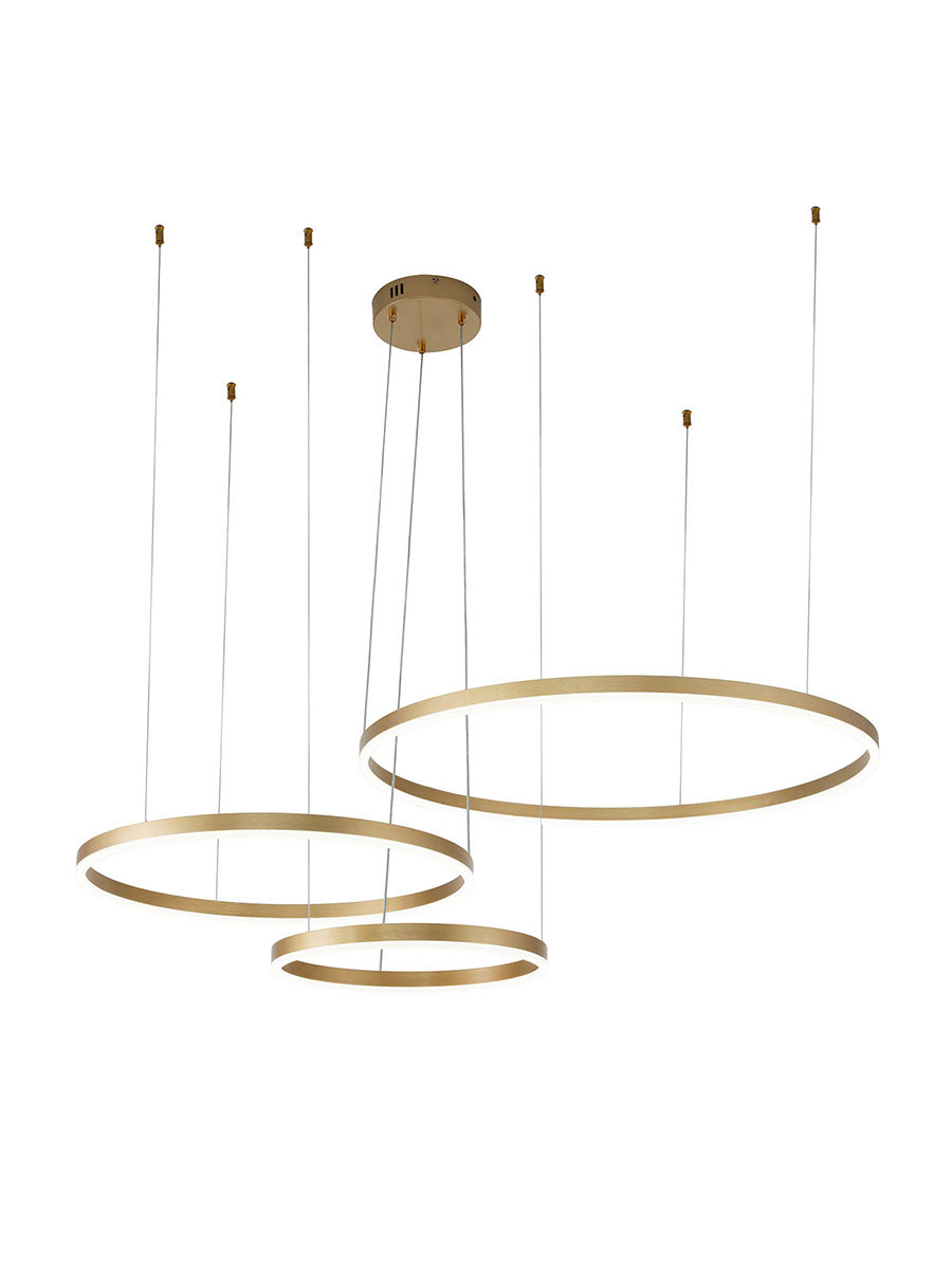 Изображение товара Светильник подвесной светодиодный INDIGO V000013L 35 м² нейтральный белый свет цвет золото