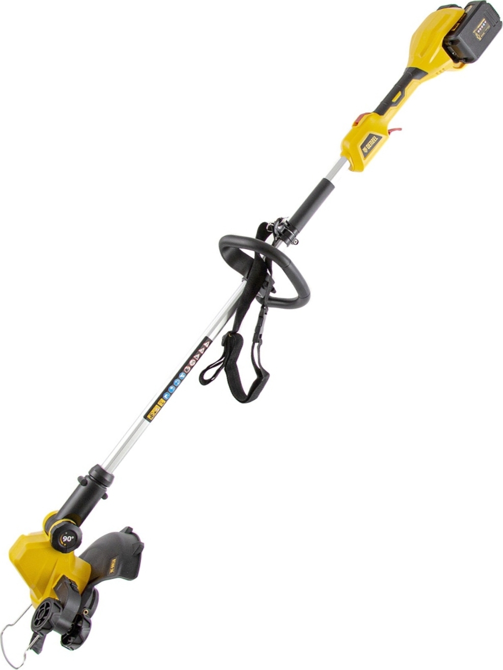 Изображение товара Триммер аккумуляторный Denzel RТ300-36 36 В 2x4 Ач АКБ и ЗУ входит в комплект