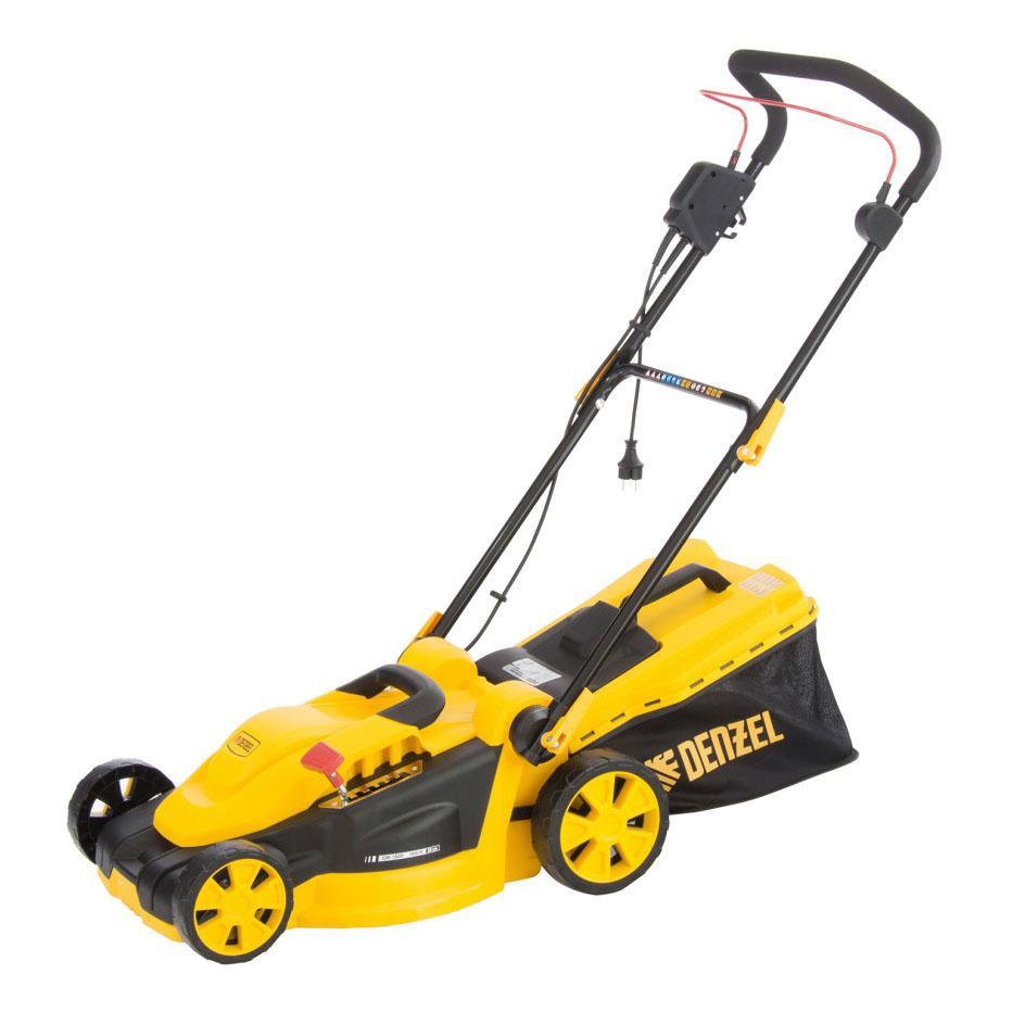 Изображение товара Электрическая газонокосилка DENZEL GM-1800 38 см мощность 1800 Вт складной травосборник