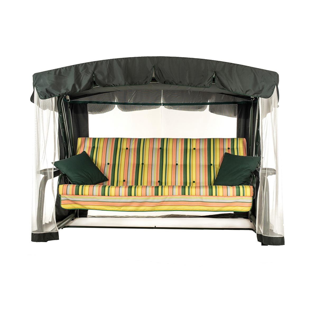 Изображение товара Качели садовые Olsa Саванна 4 местные до 320 кг разноцветные с тентом