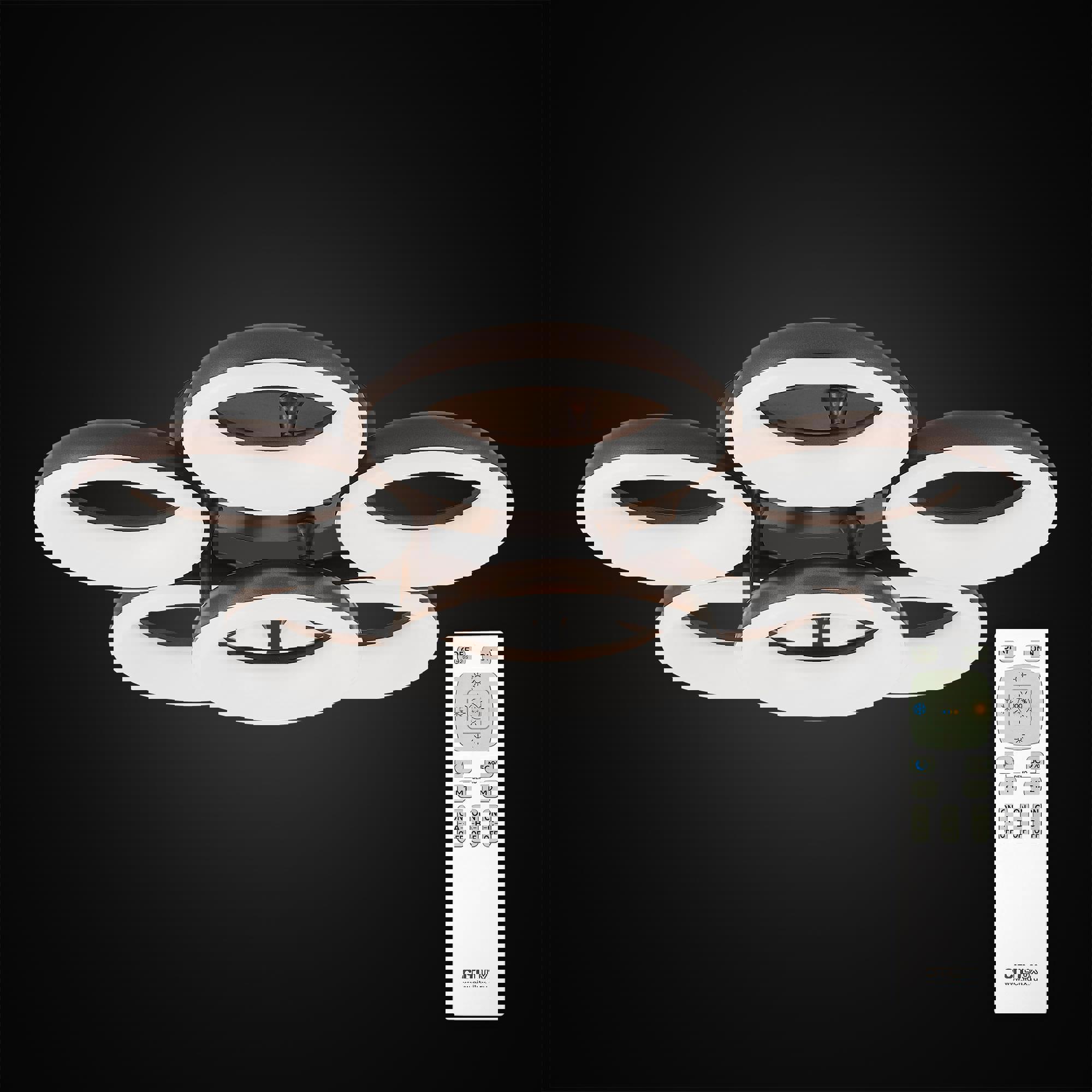 Изображение товара Люстра светодиодная Citilux Паркер CL225165R нейтральный белый 24 м2 цвет коричневый