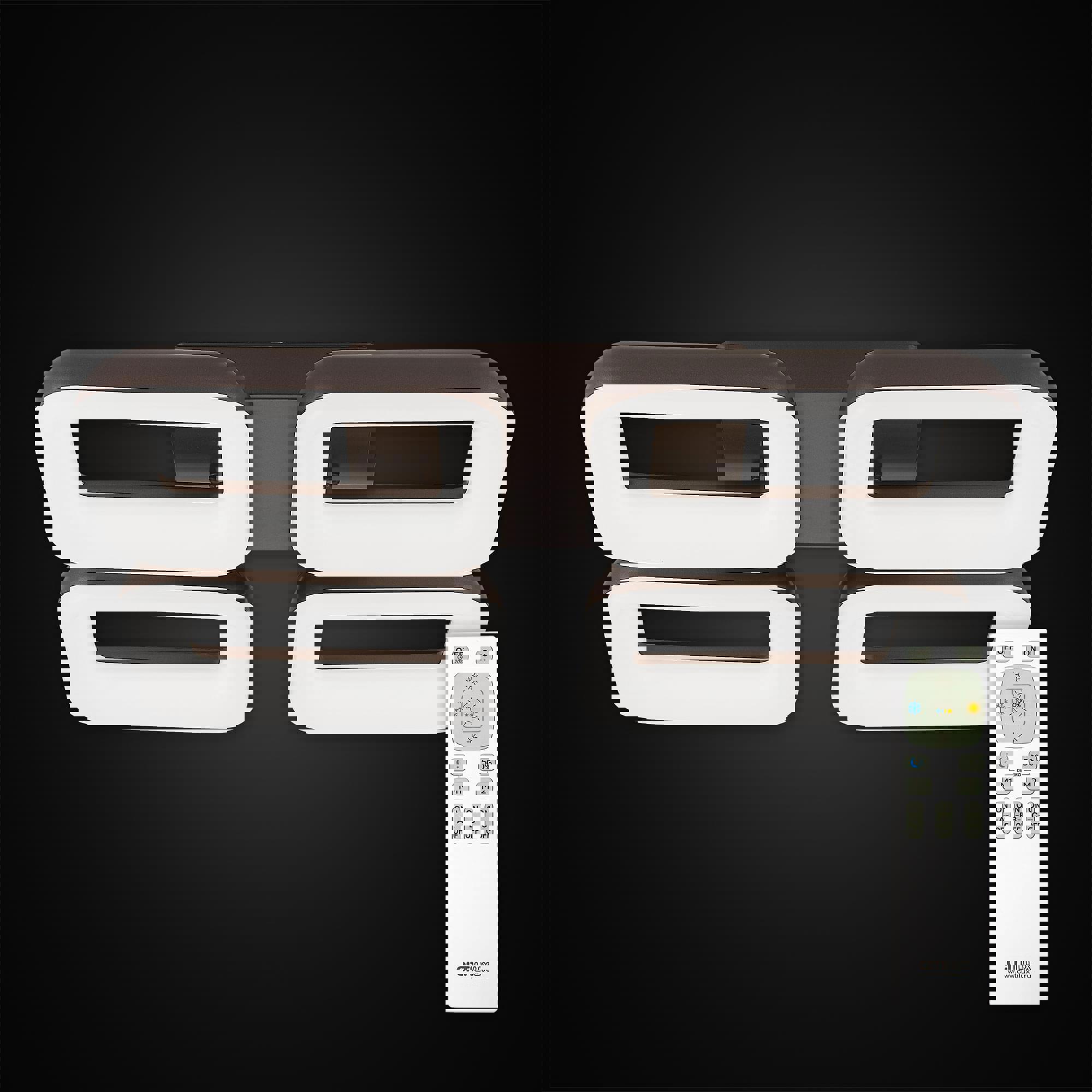 Изображение товара Люстра светодиодная Citilux Паркер CL225245R с пультом 22 м² коричневая