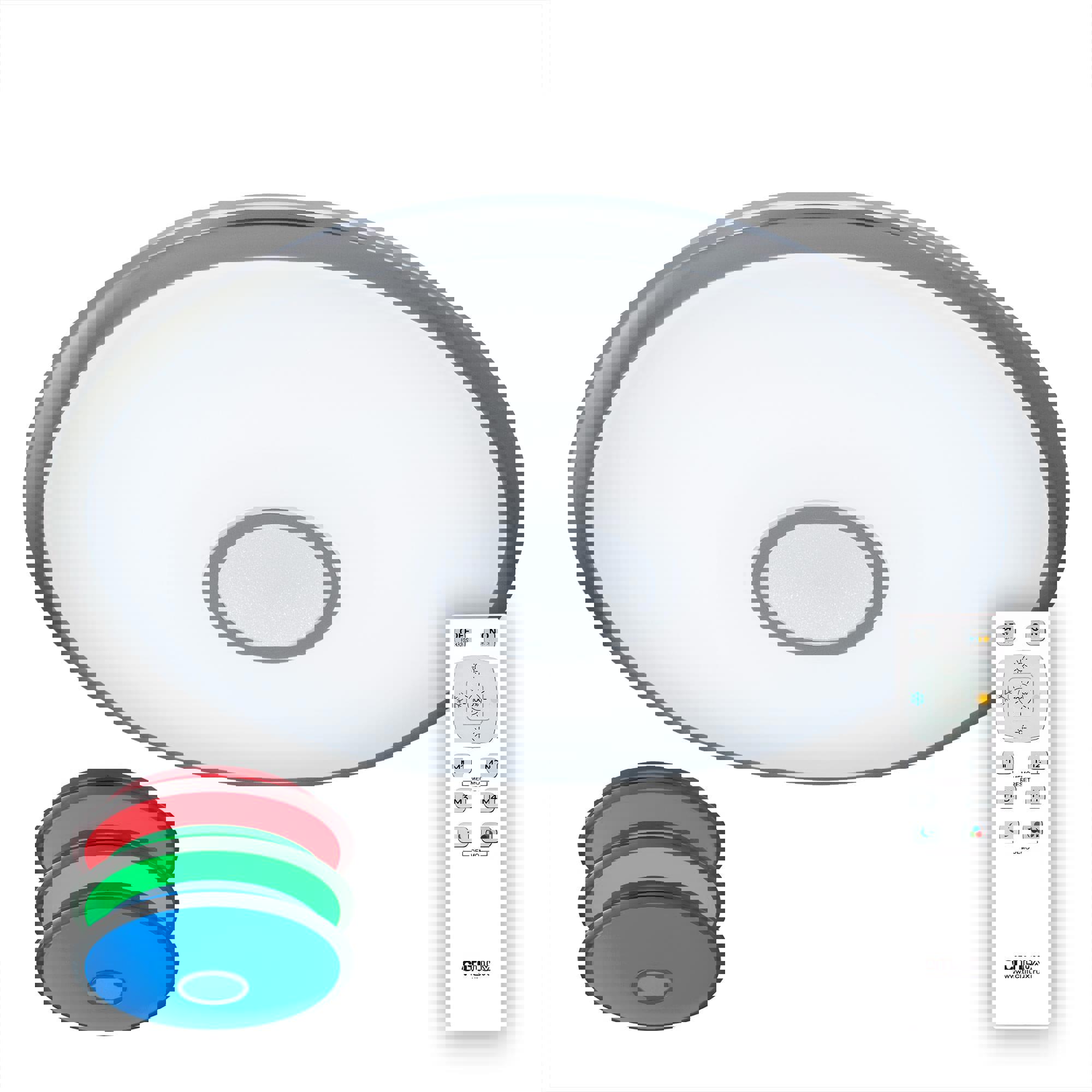 Изображение товара Современный потолочный светильник Citilux Старлайт RGB 80Вт 24м2 белый