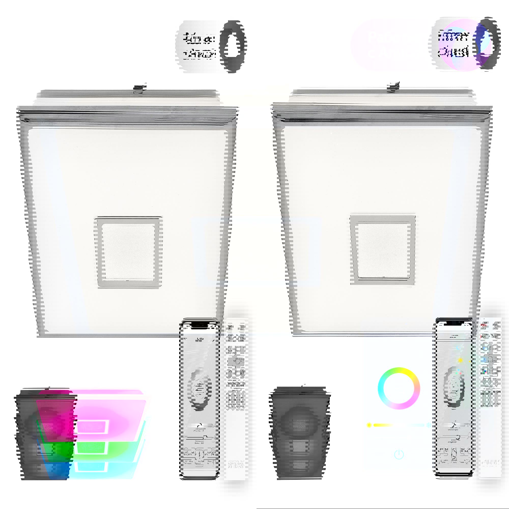 Изображение товара Потолочный светильник Citilux Старлайт Смарт CL703AK50G Умный Хром 55Вт