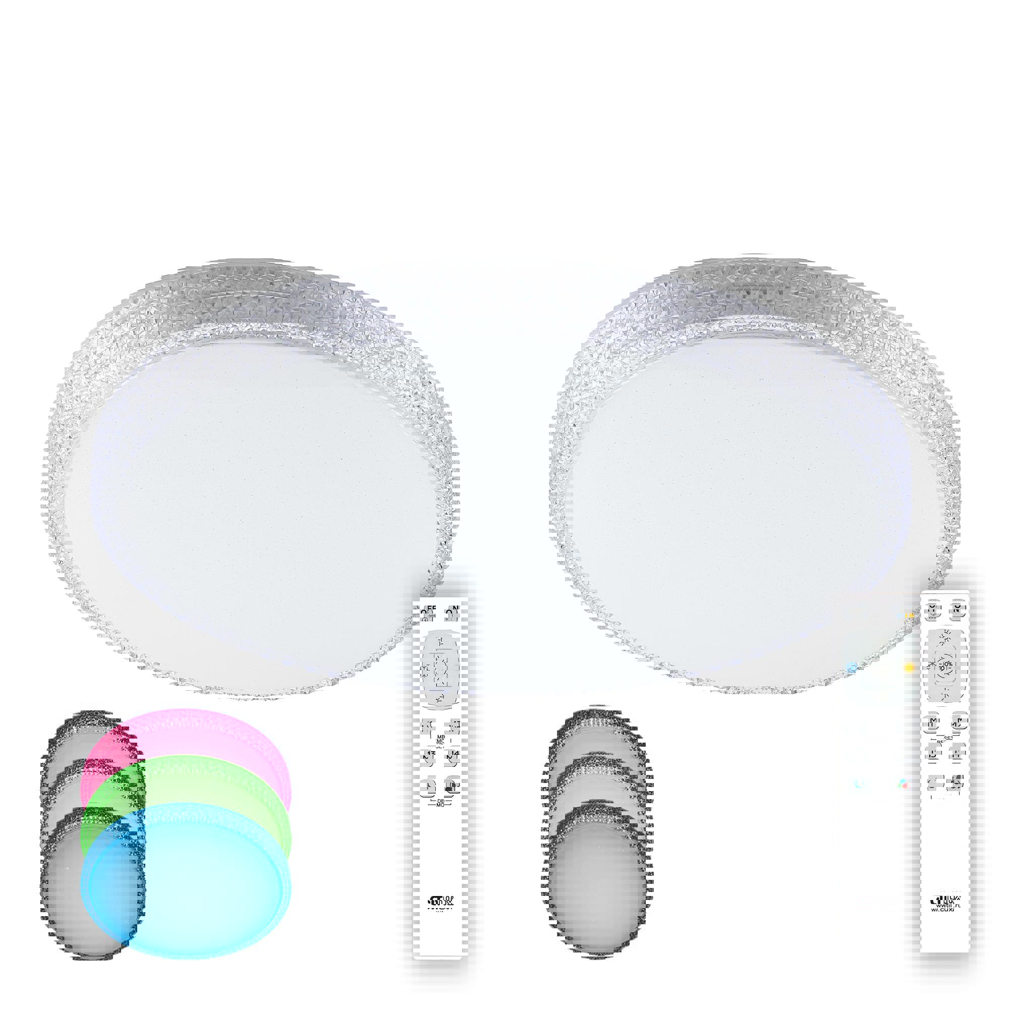 Изображение товара Потолочный светодиодный светильник Citilux Альпина RGB 27 м² белый управление пультом