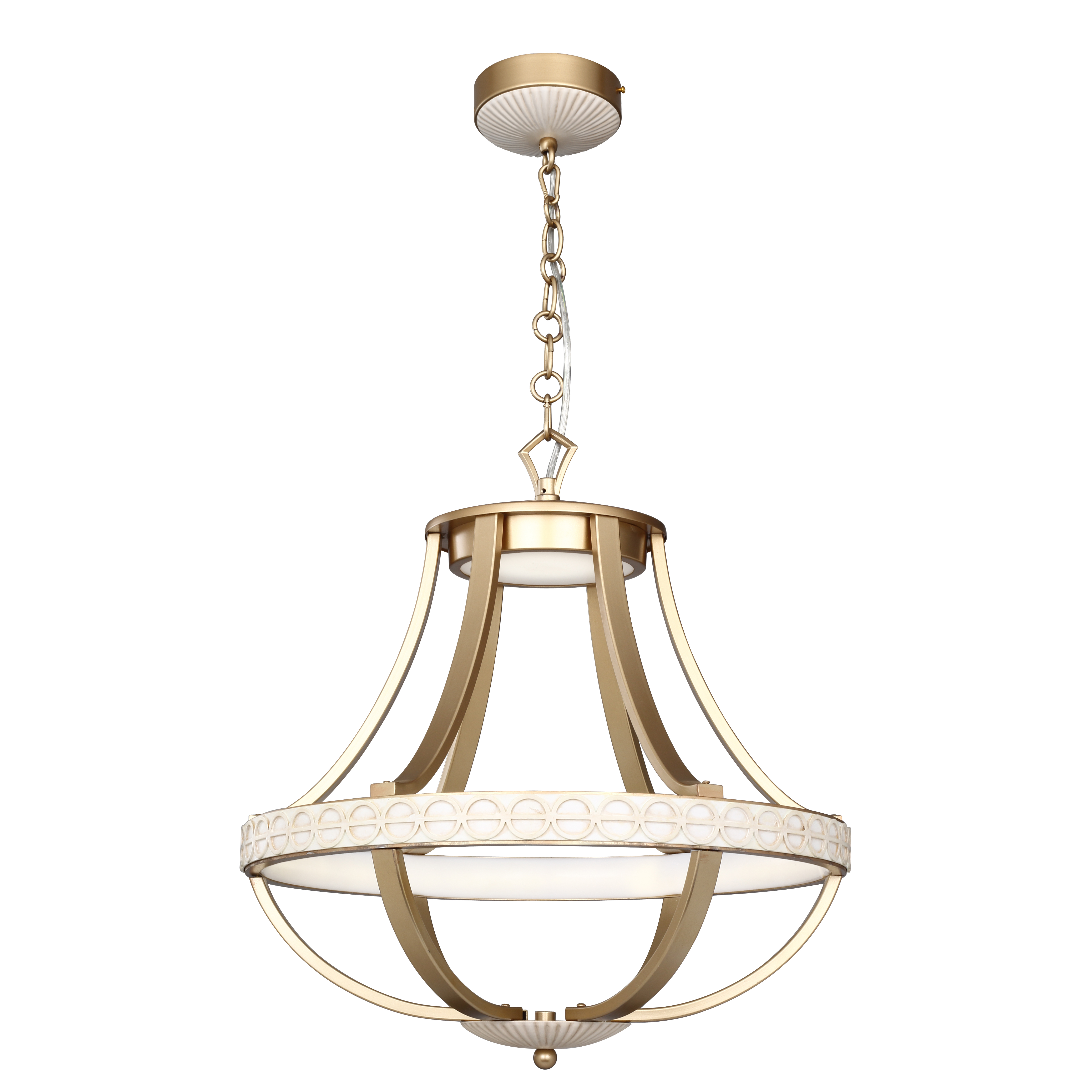 Изображение товара Люстра Favourite Safina 2496-2P с теплым белым светом и золотым цветом