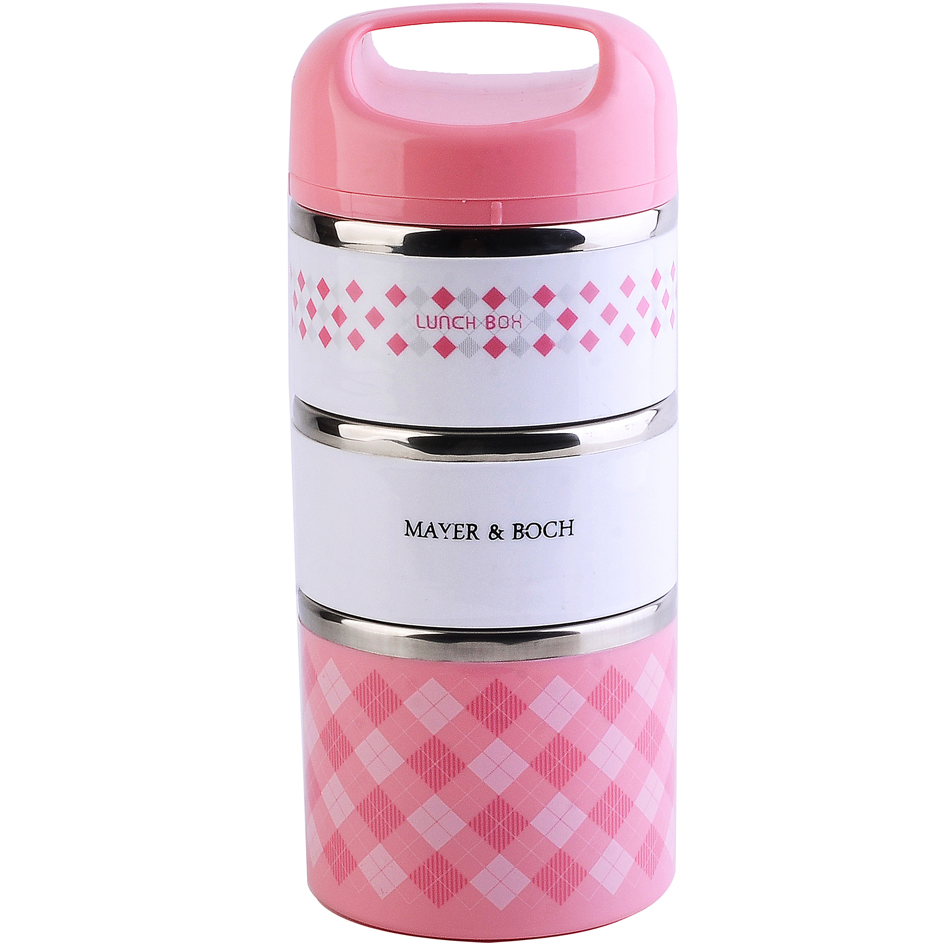 Изображение товара Термос с широкой горловиной 1230 мл Mayer&boch колба из нержавеющей стали цвет розовый