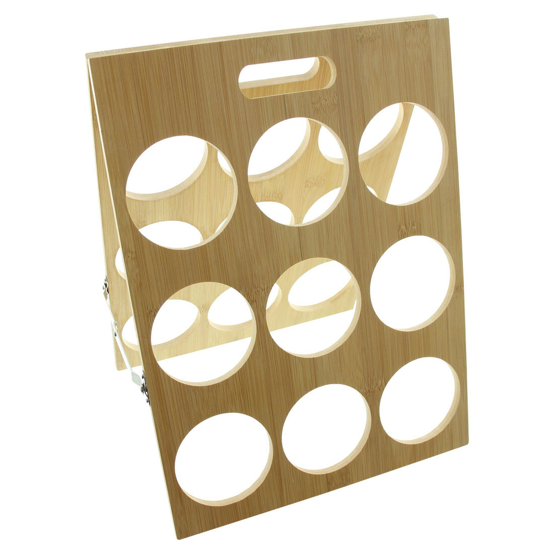 Изображение товара Подставка для бутылок Frank Натур 30x38x26 см из дерева для 9 бутылок