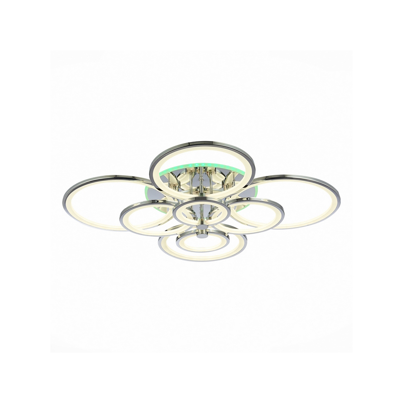 Изображение товара Люстра потолочная светодиодная EVOLED LETO RGB 36 м2 хром Modern