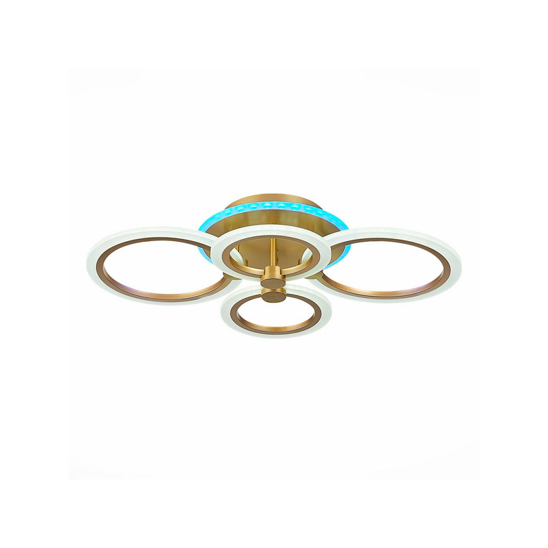 Изображение товара Люстра потолочная светодиодная EVOLED CERINA 12 м² регулировка пульт управление белый золотой