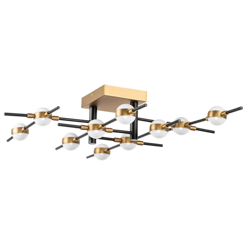 Изображение товара Потолочная люстра Lightstar 745147 серия Bergamo 10 ламп в золоте 50 Вт
