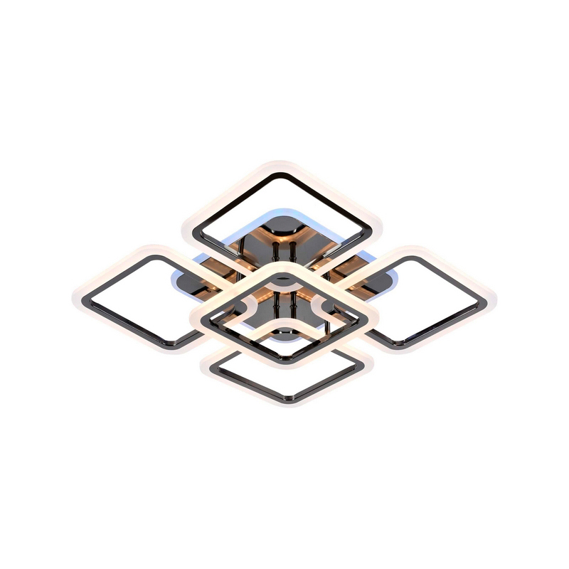 Изображение товара Люстра потолочная светодиодная EVOLED SLE200482-05 Qutro 24 м² теплый белый свет цвет хром