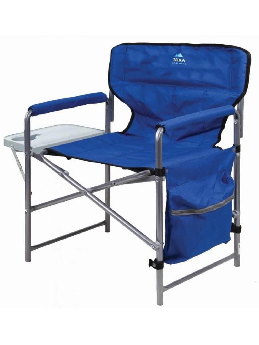 Изображение товара Кресло садовое складной Nika КСП-6 55 см х 49 см х 44 см металл синий