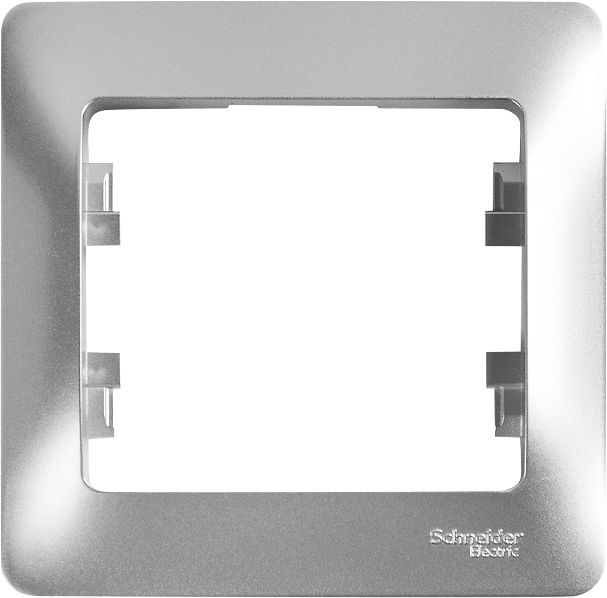 Изображение товара Рамка для розеток и выключателей Systeme Electric Glossa 1 пост алюминий