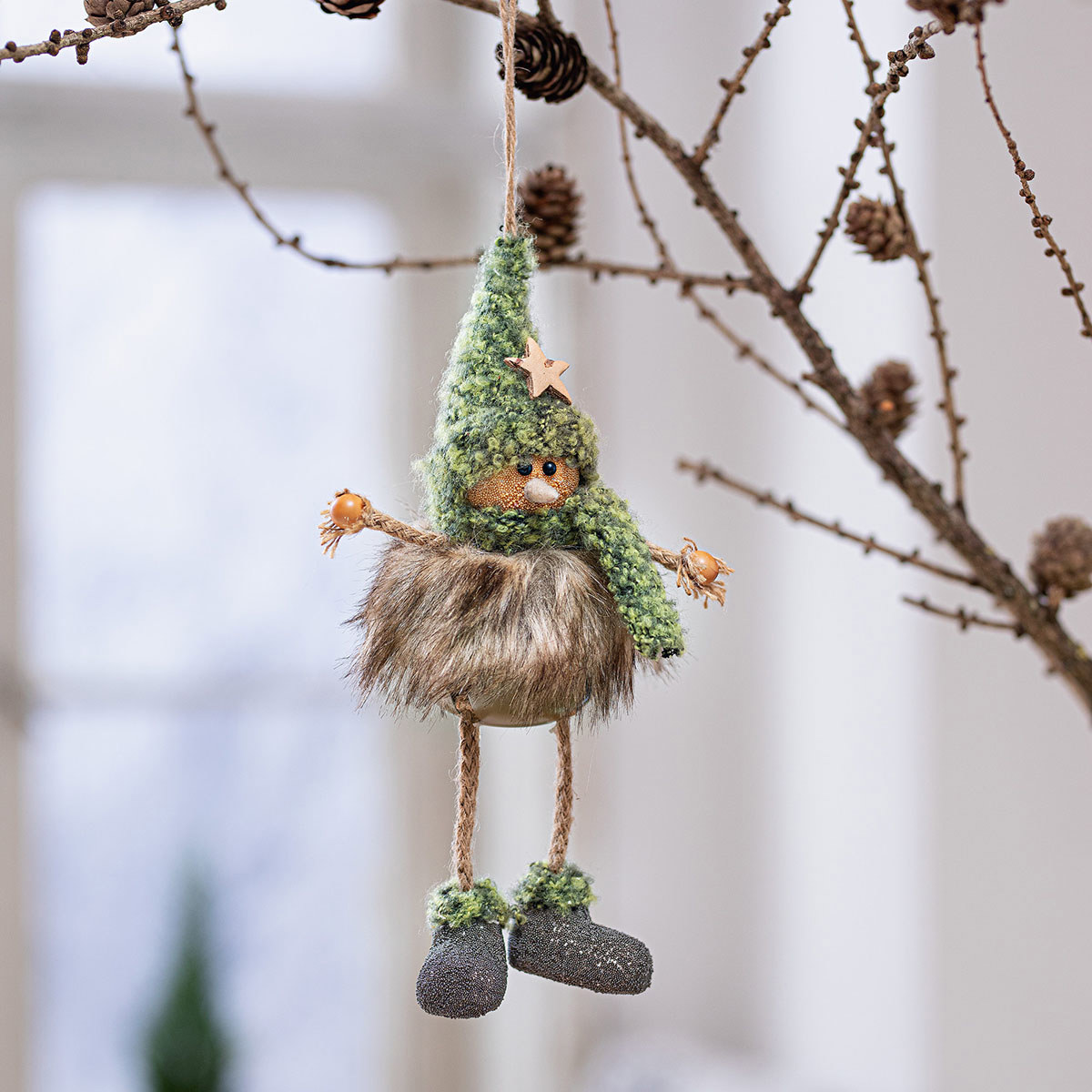 Изображение товара Декоративная фигурка подвесная Гном Green