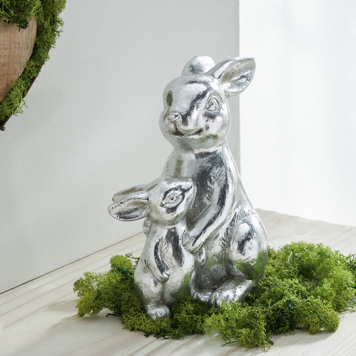 Изображение товара Декоративная фигура Зайчиха с зайчонком