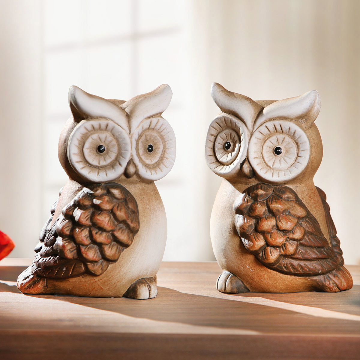 Изображение товара Декоративные фигуры "Совушки" 2 штуки