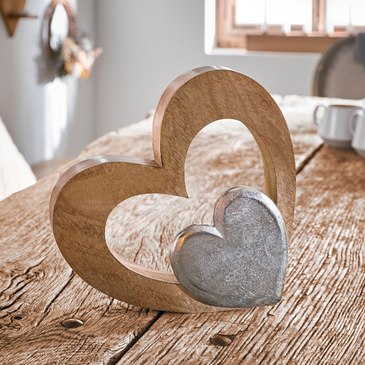 Изображение товара Декоративная фигура Два сердца