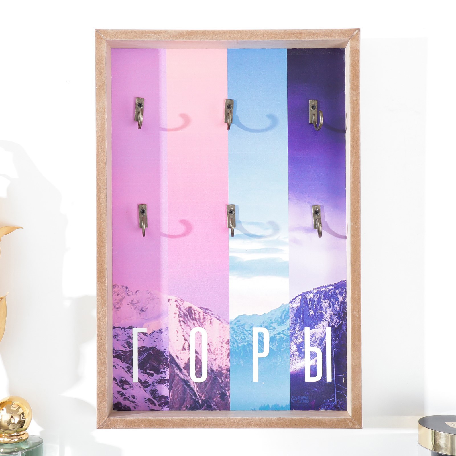 Изображение товара Крючки декоративные 6 шт “Горы” 30x20x3 см