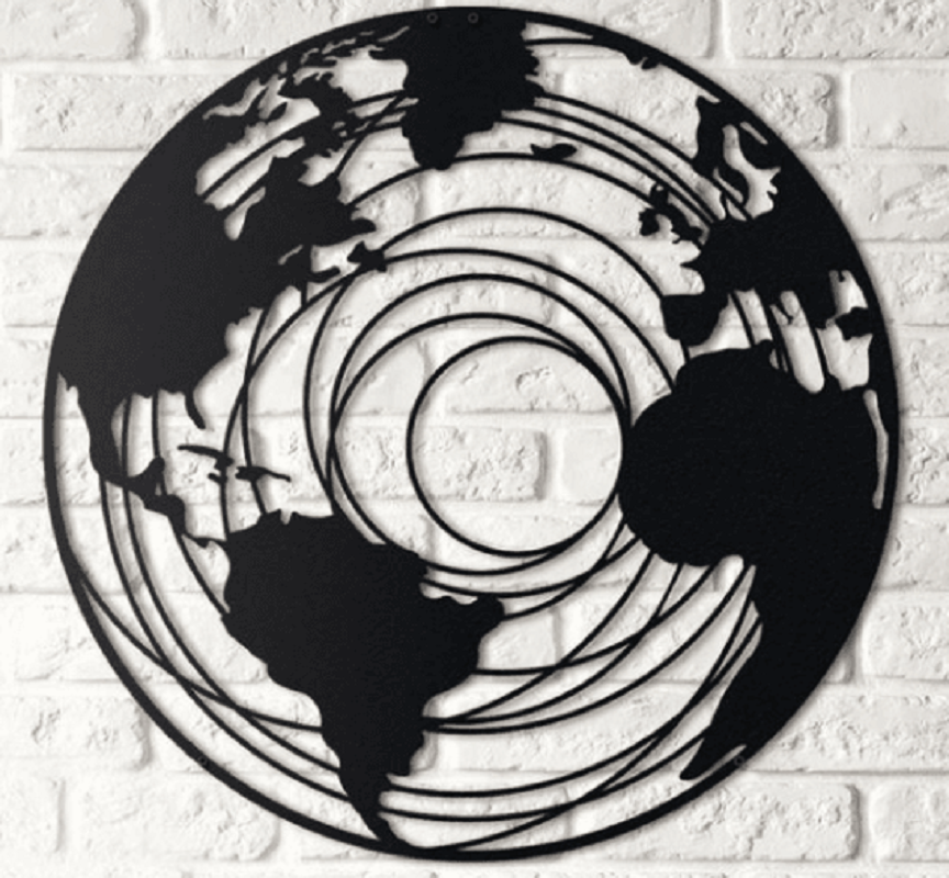 Изображение товара Картина-глобус СтимулДизайн из металла 55 см