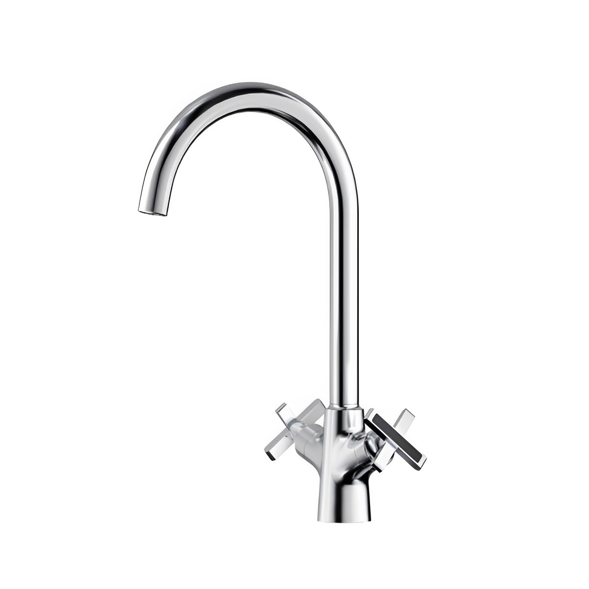 Изображение товара Смеситель для кухни двухвентильный Belz B70832 высота 24 см цвет хром