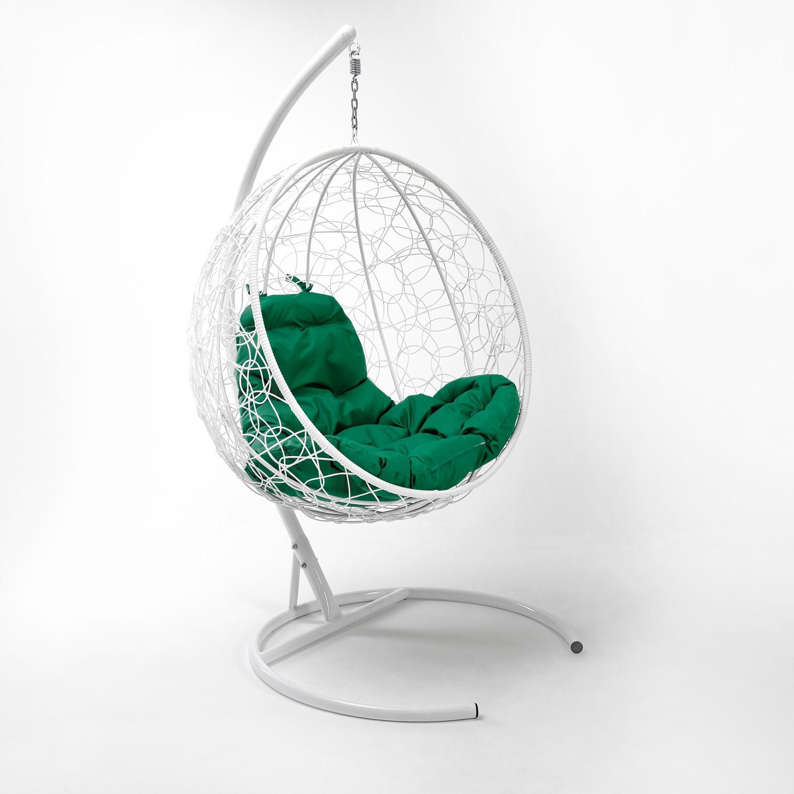 Изображение товара Подвесное кресло M-GROUP Капля 6756077 на металл белый