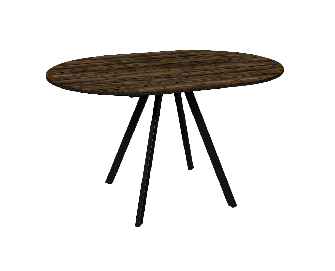 Изображение товара Кухонный стол овальный Estente Krister-2.11.67.bl24.16.40k43 126x90x75 см ЛДСП цвет коричневый