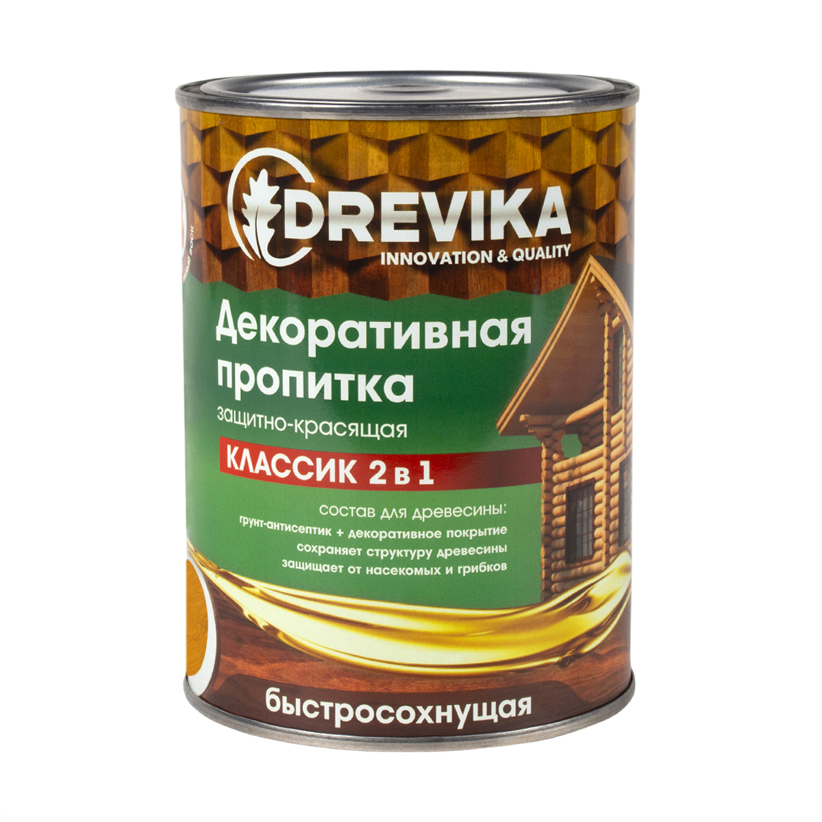 Изображение товара Пропитка древесины DREVIKA 3537 цвет сосна 0.75 л Изображение товара Пропитка древесины DREVIKA 3537 цвет сосна 0.75 л