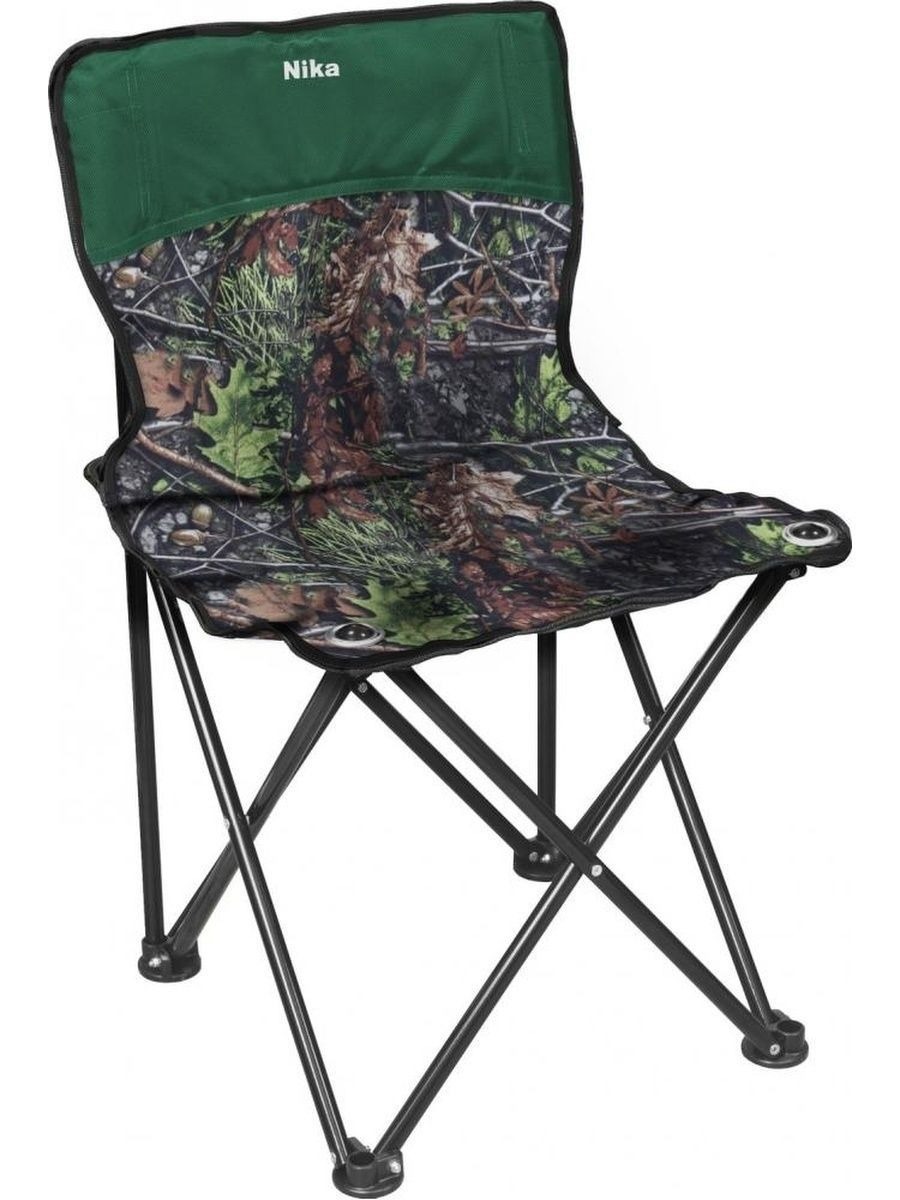 Изображение товара Складной садовый стул Nika ПСП3-3, 46x46x77 см, металлический зеленый