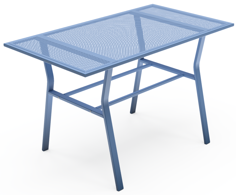 Изображение товара Стол садовый VG Т 03 прямоугольный 120х70х75 металл синий