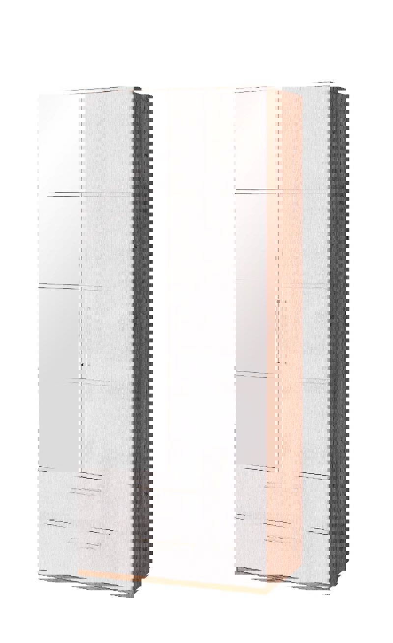 Изображение товара Шкаф Ижмебель Монреаль 87x212.2x54.8 см ЛДСП цвет дуб