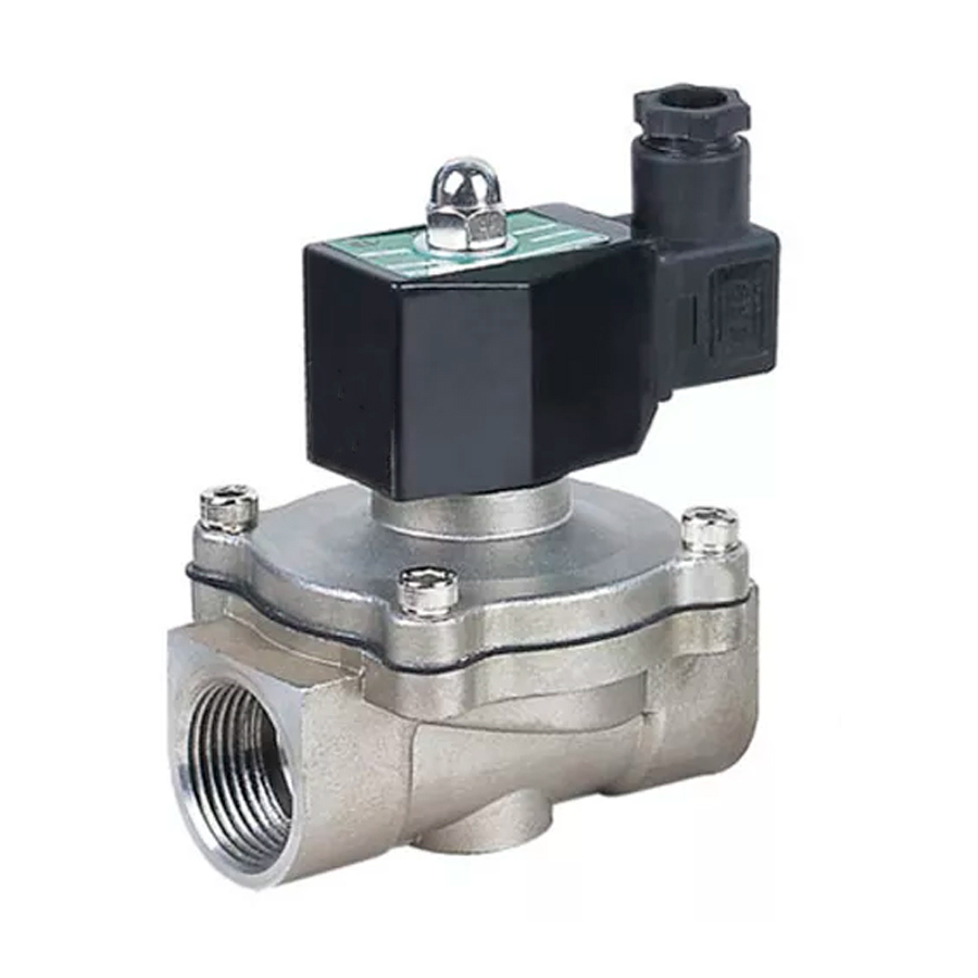 Изображение товара Клапан электромагнитный двухходовой DN.ru 1" 10 бар нержавеющая сталь