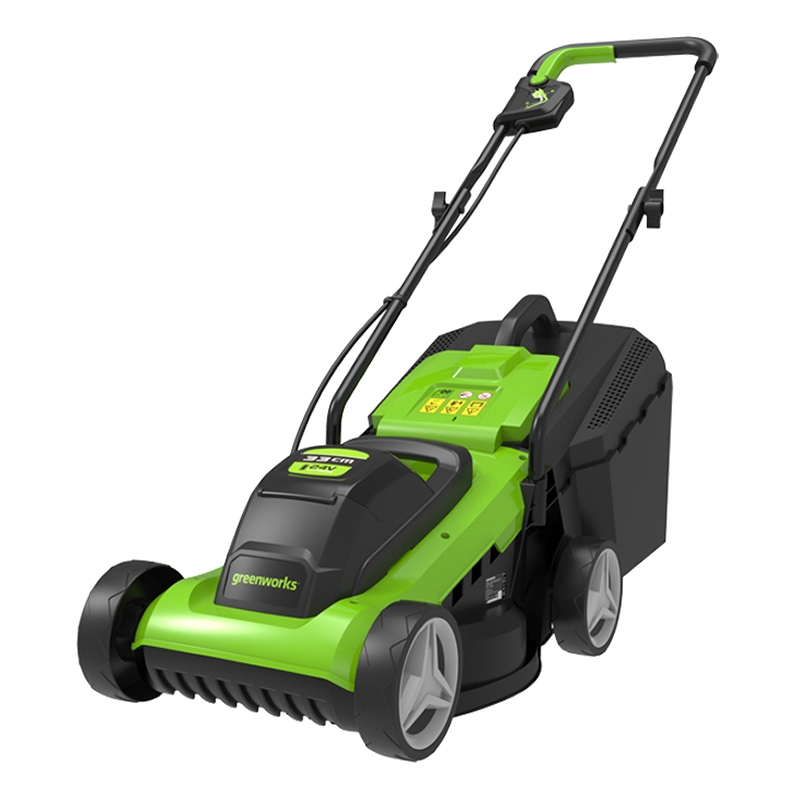 Изображение товара Аккумуляторная газонокосилка Greenworks G24LM32K2 24 В 32 см