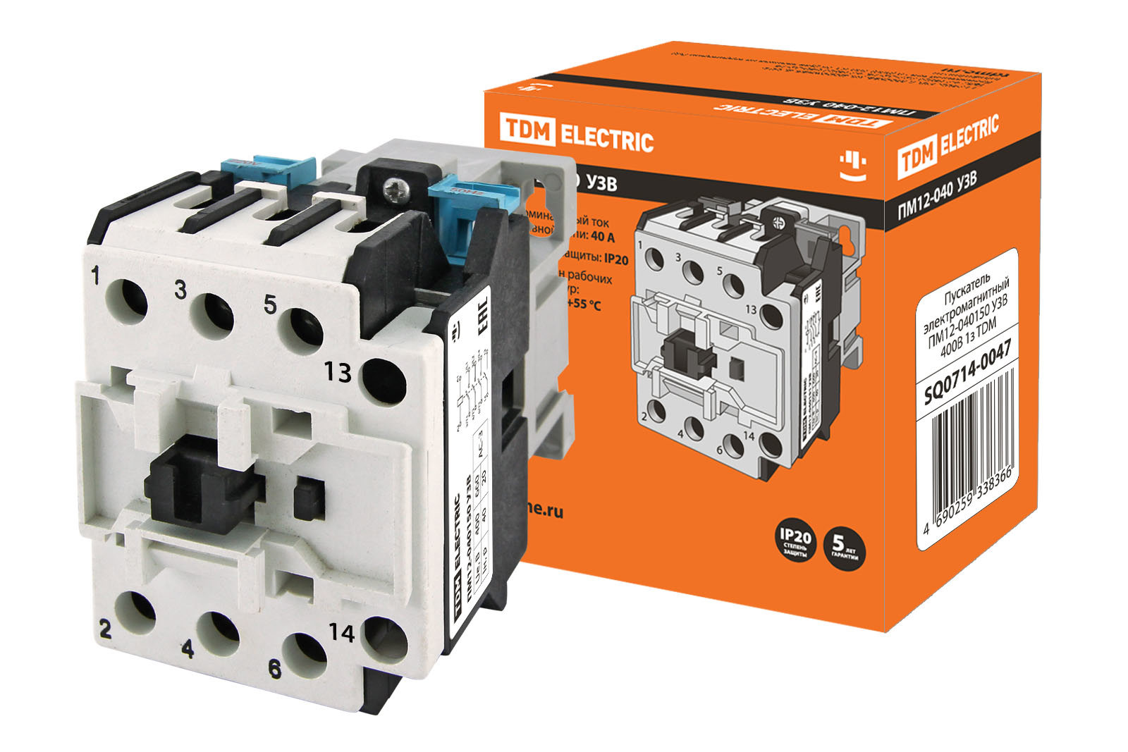 Изображение товара Контактор Tdm electric ПМ12-040150 40 А 400 В Изображение товара Контактор Tdm electric ПМ12-040150 40 А 400 В