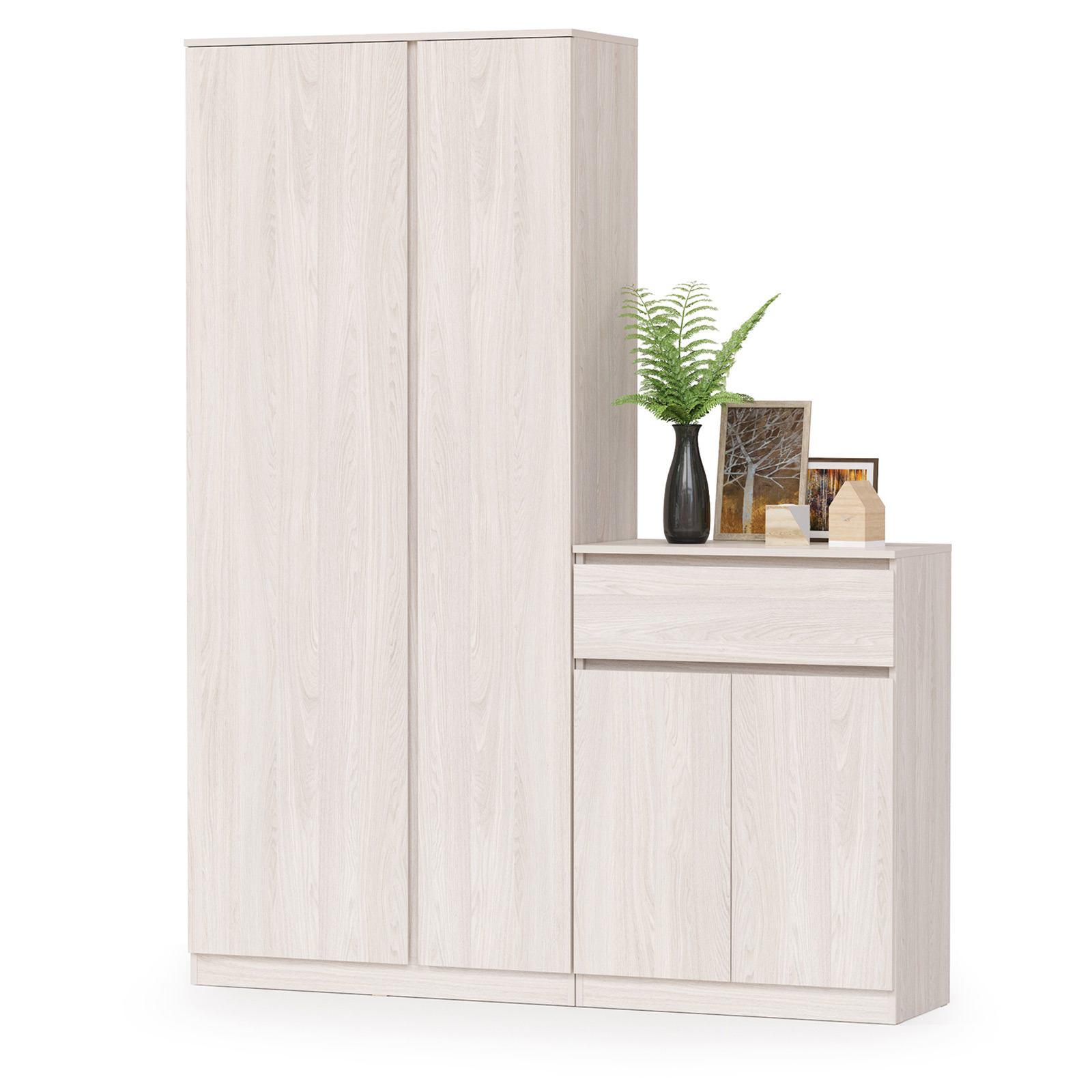 Изображение товара Шкаф распашной Моби 1024667 164x208x38 см ЛДСП цвет ясень анкор светлый