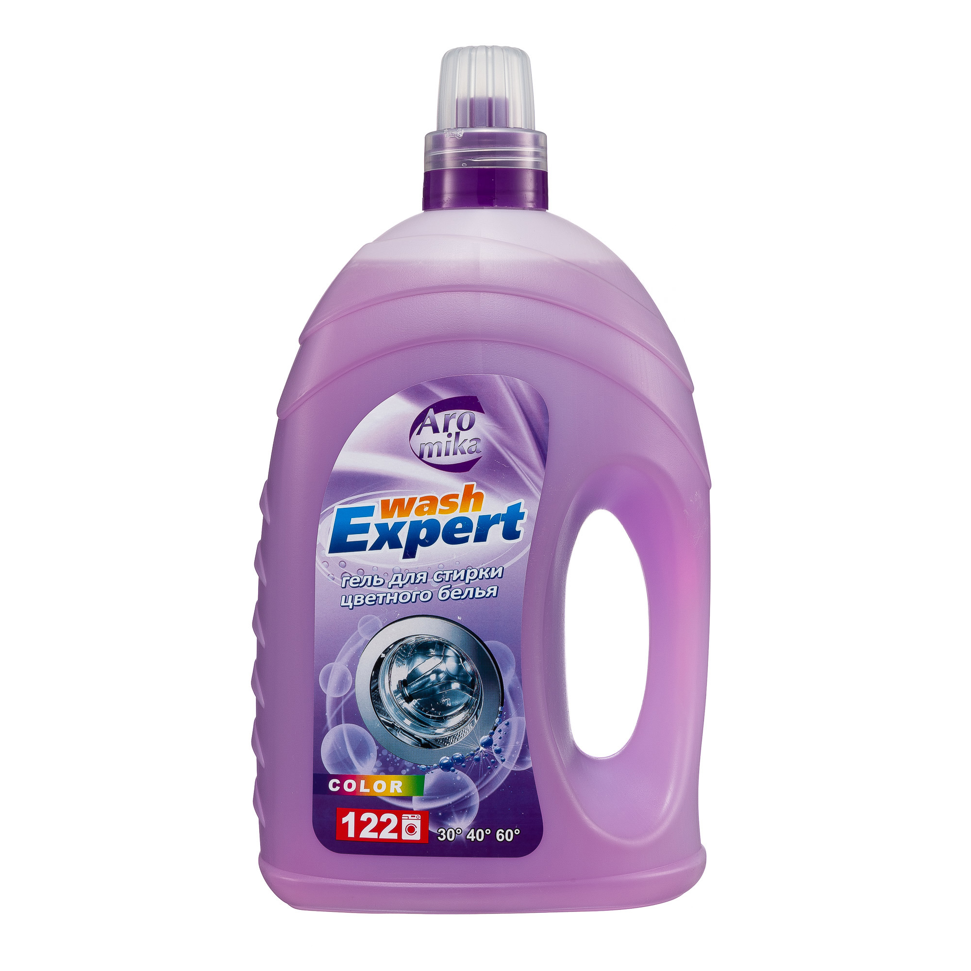 Изображение товара Гель для стирки цветного белья Аромика Wash Expert Color с пятновыводителем 4.3 л Изображение товара Гель для стирки цветного белья Аромика Wash Expert Color с пятновыводителем 4.3 л