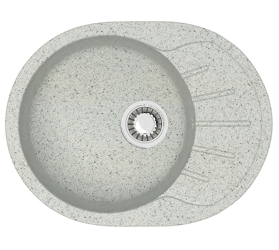 Изображение товара Врезная кухонная мойка Azario CS00079923 из искусственного камня 57.5x44 см светло-серая