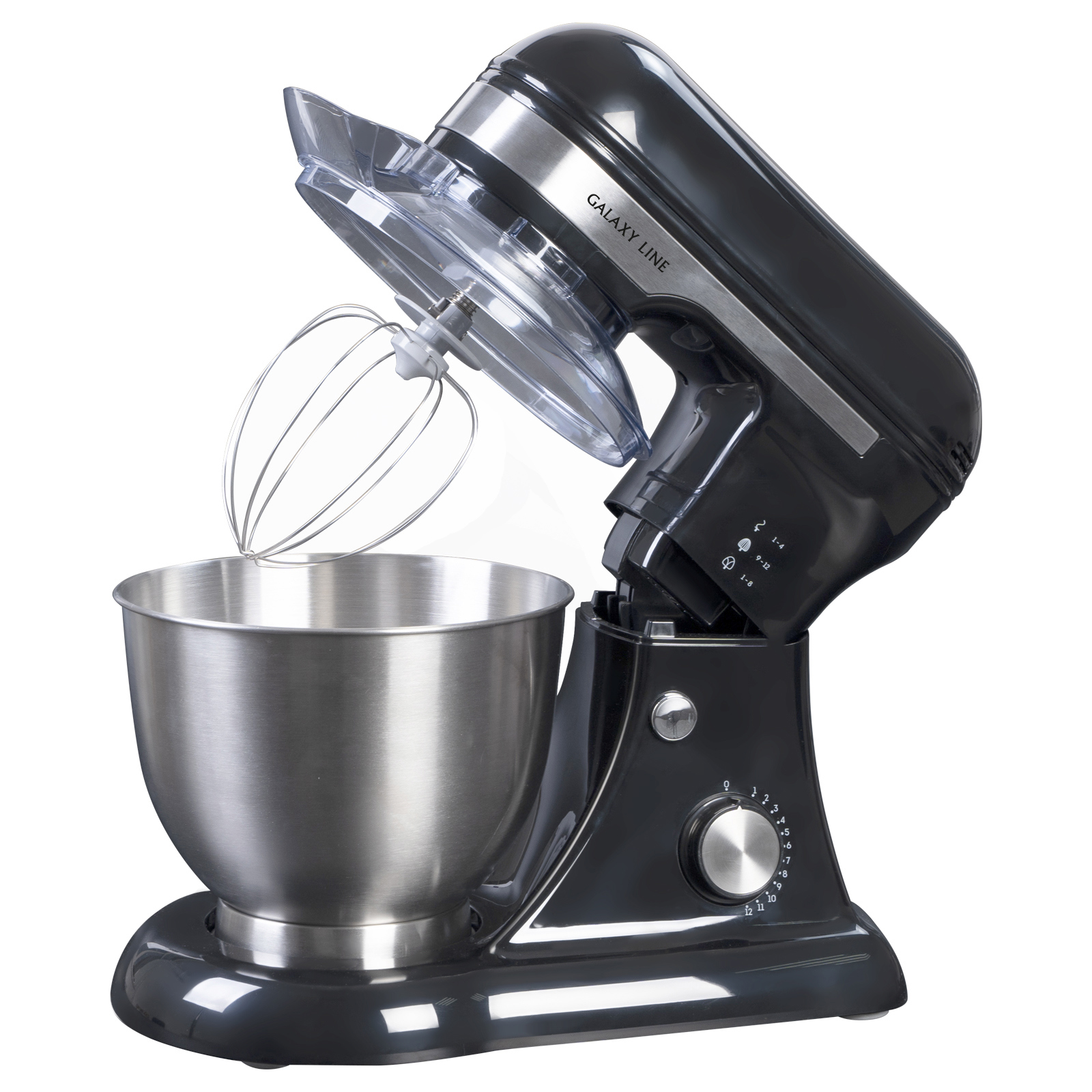 Изображение товара Планетарный миксер Galaxy Line GL2230 700 Вт 12 скоростей нержавеющая сталь