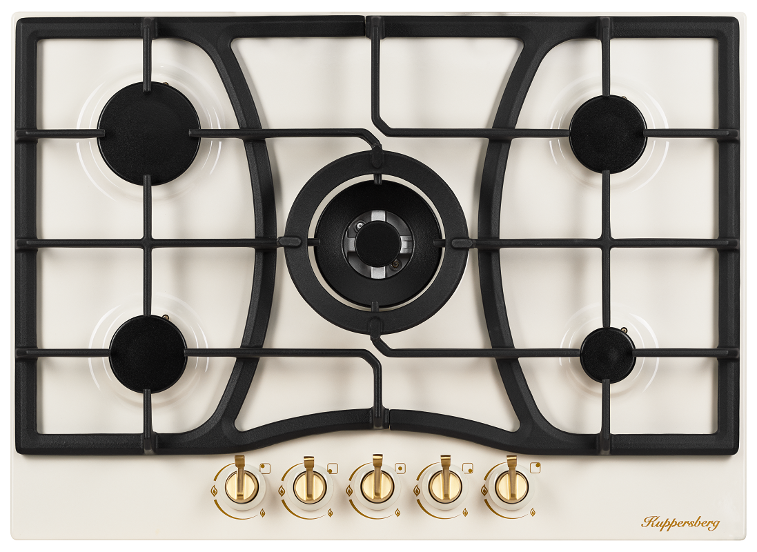Изображение товара Газовая варочная панель Kuppersberg FS 703 C 71 см 5 конфорок цвет бежевый