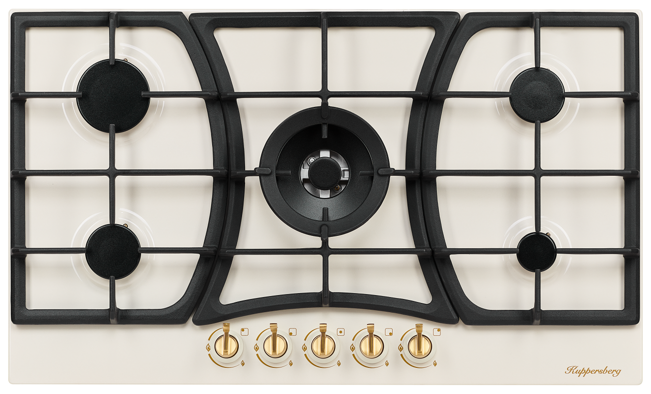 Изображение товара Газовая варочная панель Kuppersberg FS 903 C Bronze 86 см 5 конфорок бежевый