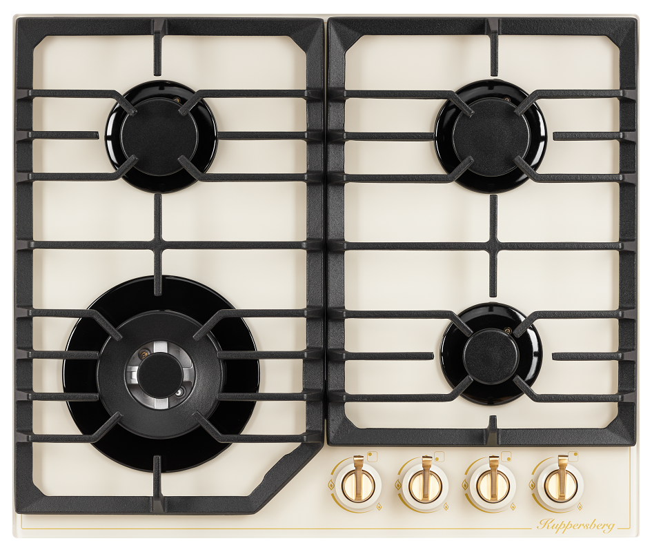 Изображение товара Газовая варочная панель Kuppersberg FG 603 C 61 см 4 конфорки цвет бежевый