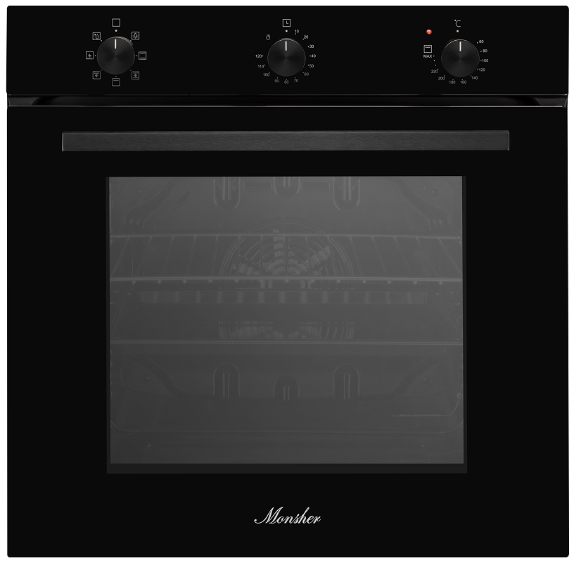 Изображение товара Электрический духовой шкаф Monsher Moe 6006 noir 59.4x59.4x51.9 см цвет черный