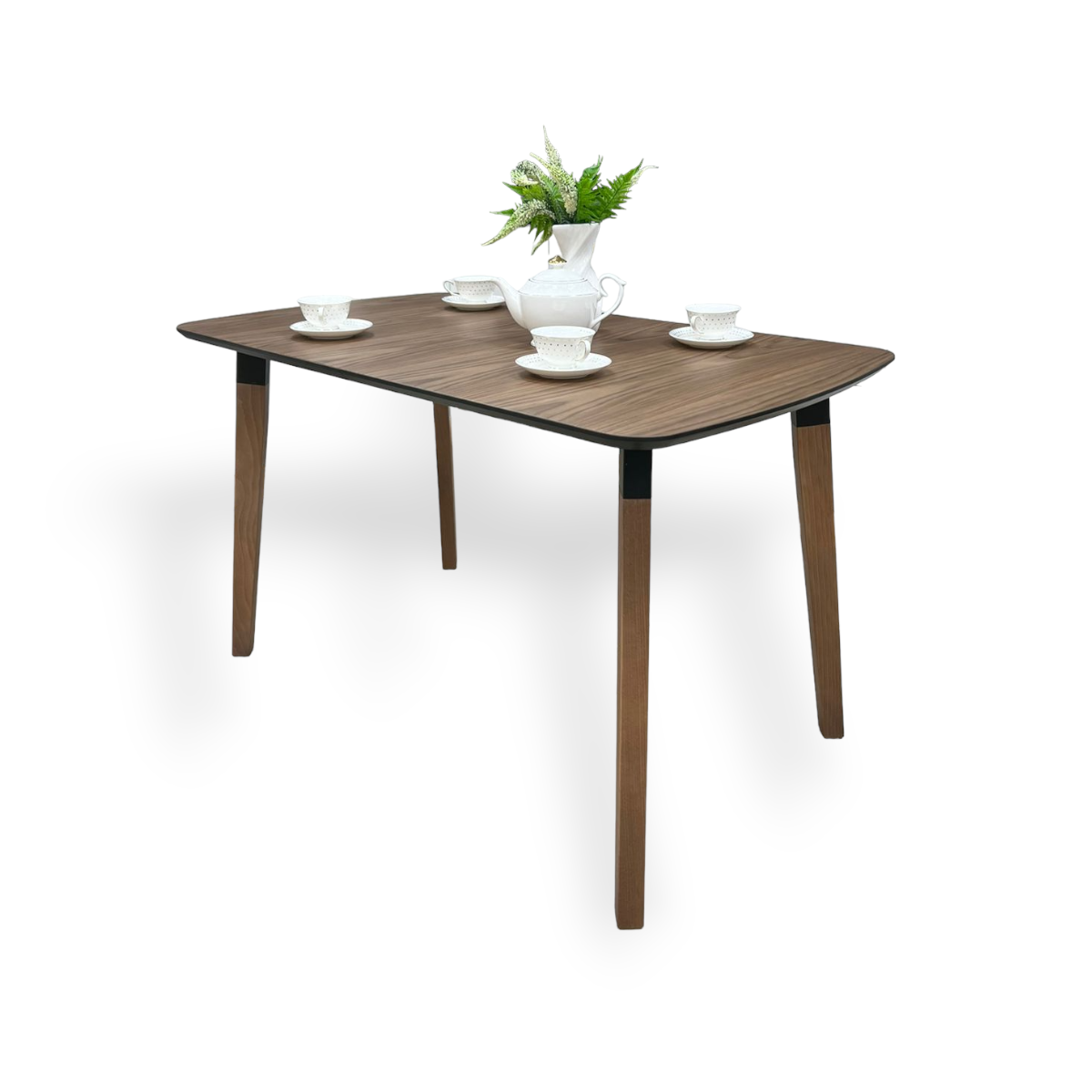 Изображение товара Стол прямоугольный МФ Пирамида 26 Ragnar 130x130 см массив дерева цвет орех