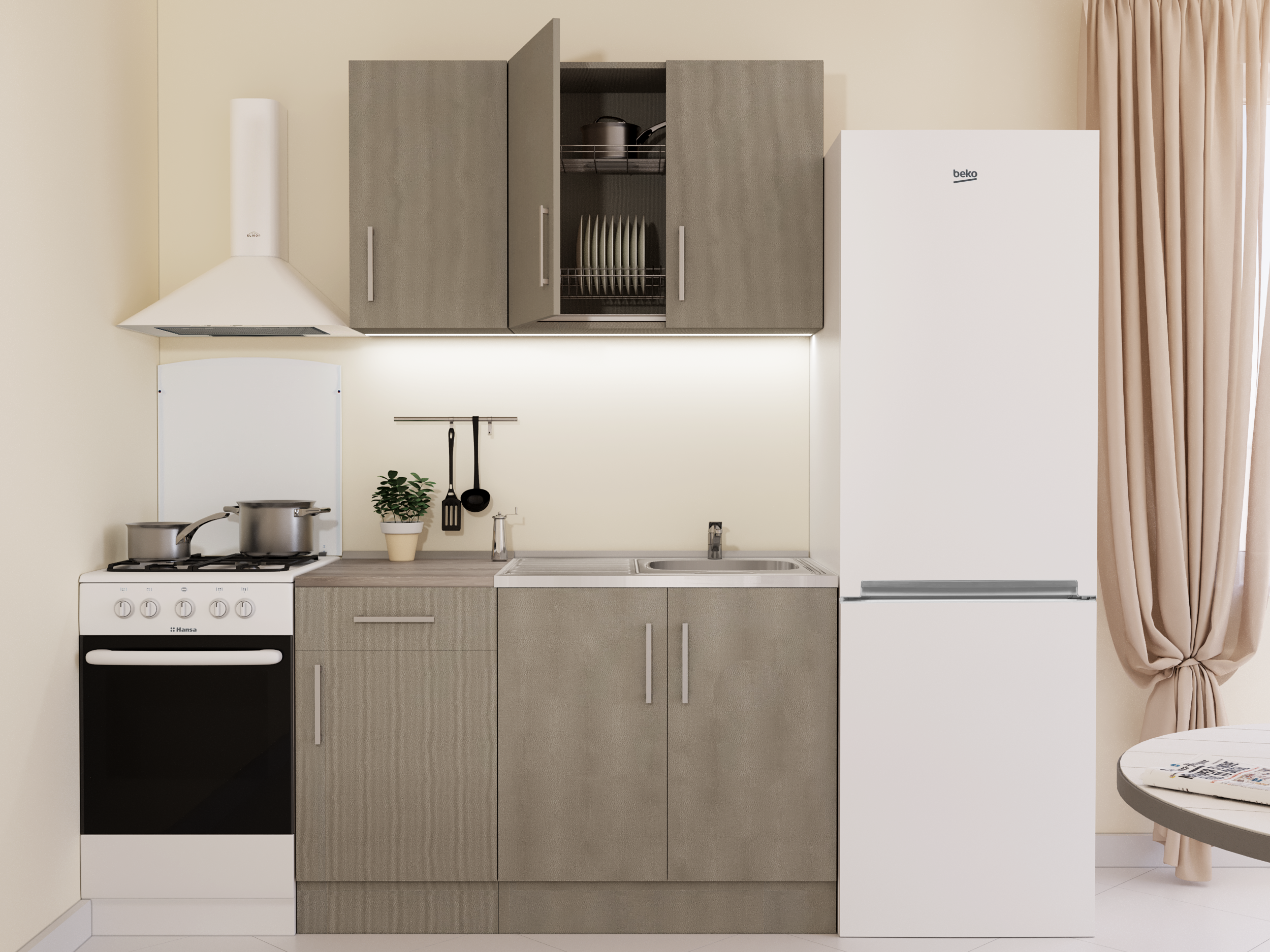 Вытяжка купольная Elikor Fleur 60 см цвет белый - 9