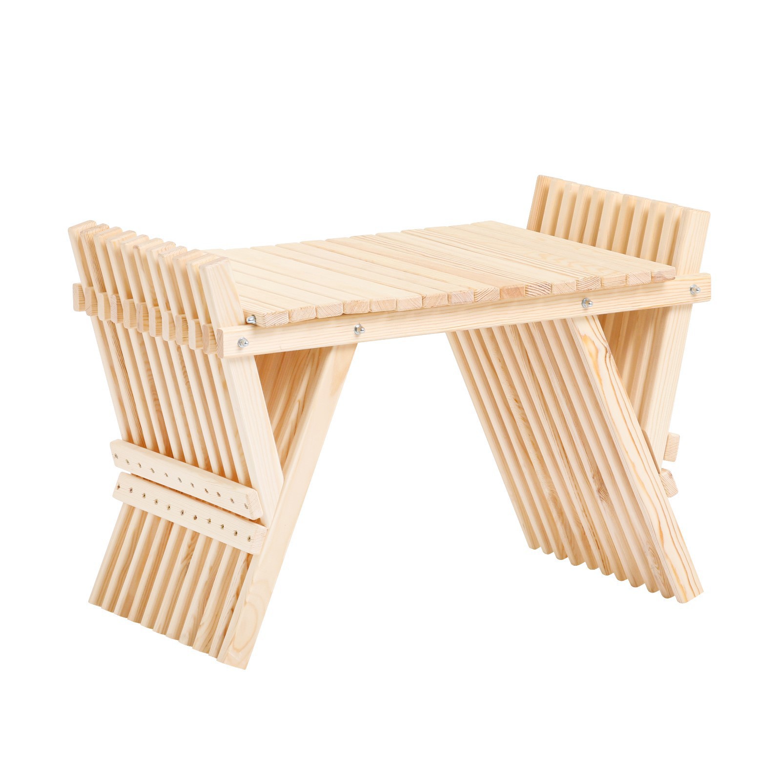 Изображение товара Нераздвижной садовый стол Simaland Кентукки 75x50x50 см бежевый для дачи и террасы