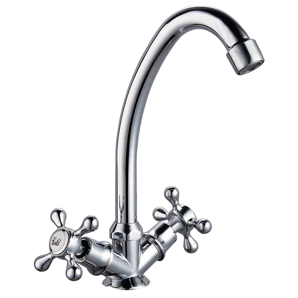 Изображение товара Смеситель для кухни с поворотным изливом Tsarsberg 272-79 силумин цвет хром 2 шт