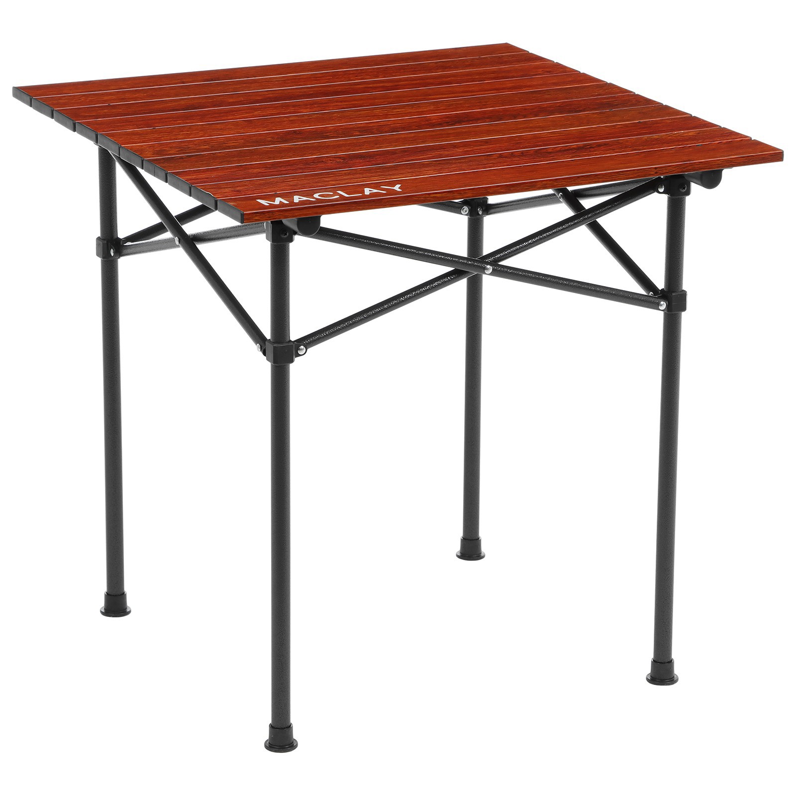 Изображение товара Садовый стол Maclay 9309720 нераздвижной квадрат 58x58 см коричневый складной