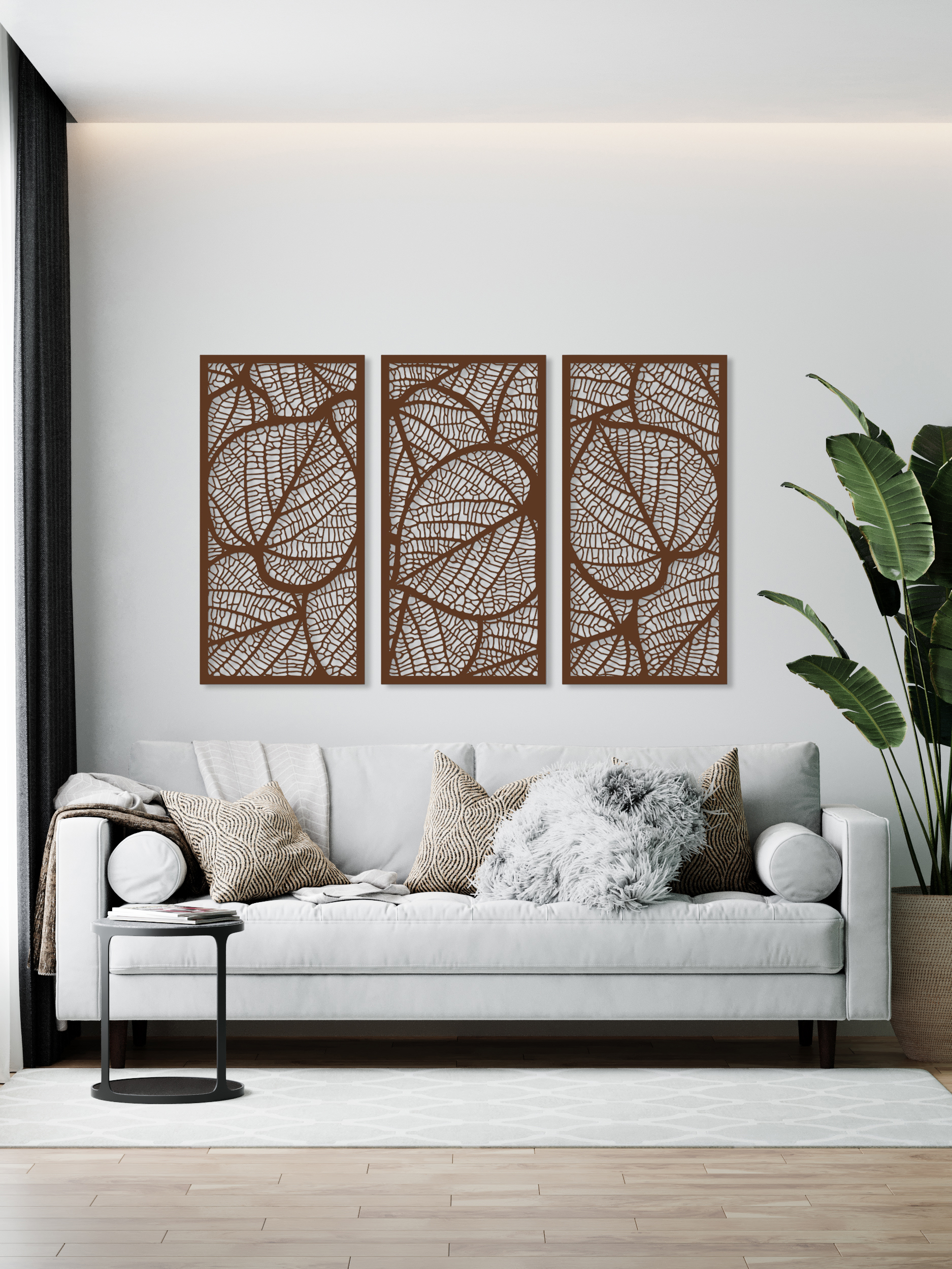 Изображение товара Декоративное панно ArtCore 80x38 см из фанеры, коричневое